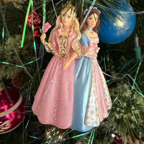 Vintage barbie princess and the pauper ornament